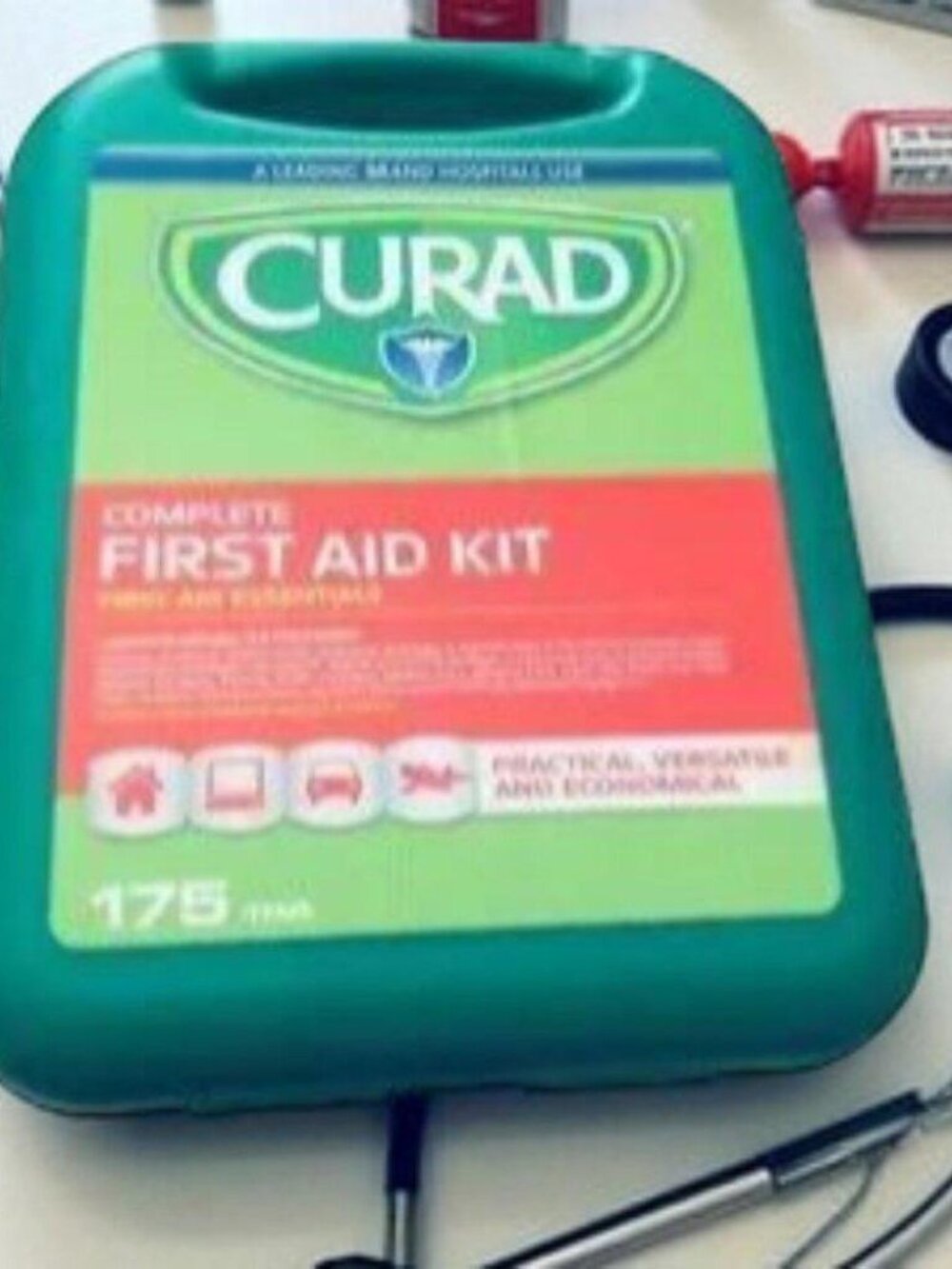 The Curad First Aid Kit, 175 pieces,